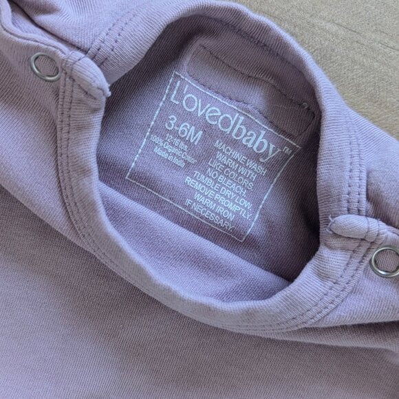 L’ovedbaby Organic Bodysuit - Size 3-6M - Picture 3 of 4